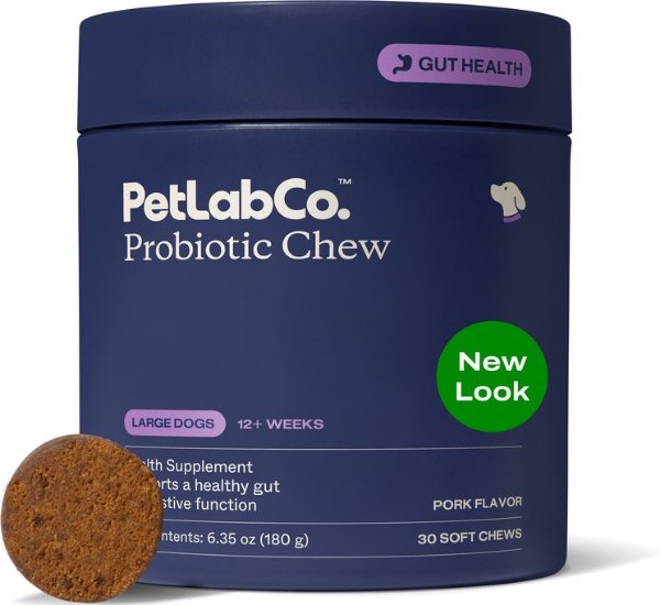 PetLabCo. Probiotics Soft Chew Pork Large Dog 30 Count
