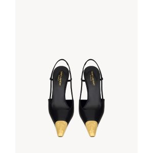 Saint Laurent JEANNE 光滑皮革女鞋
