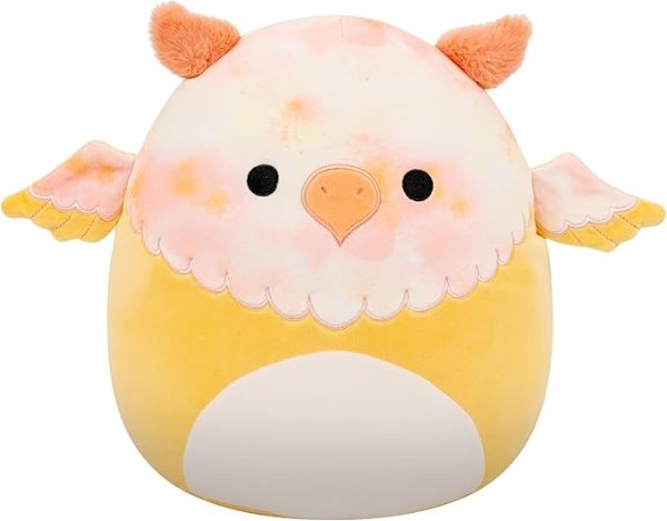 Squishmallows Mito 黄扎染狮鹫毛绒玩具 12英寸