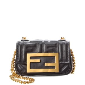 Fendi FF标志皮革单肩包