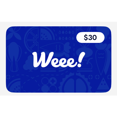 Weee! $30 礼卡