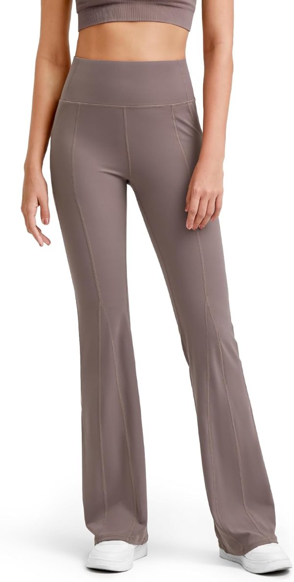 G4Free BareFeel High Waisted Flare Yoga Pants for Women 31 Inch