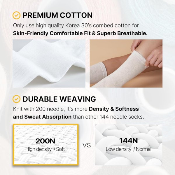 Kikiya Women's Cotton Crew Socks Graphic Size 6-9