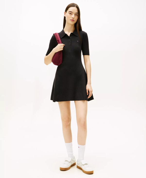 Fit and Flare Polo Mini Dress