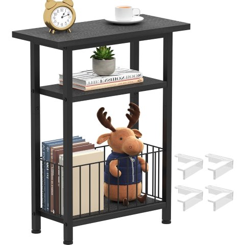 Heybly Narrow Side Table HET004BK1 Black 25.2 Inch