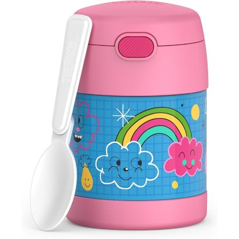 FUNTAINER Kids Food Jar 10oz Stainless Steel