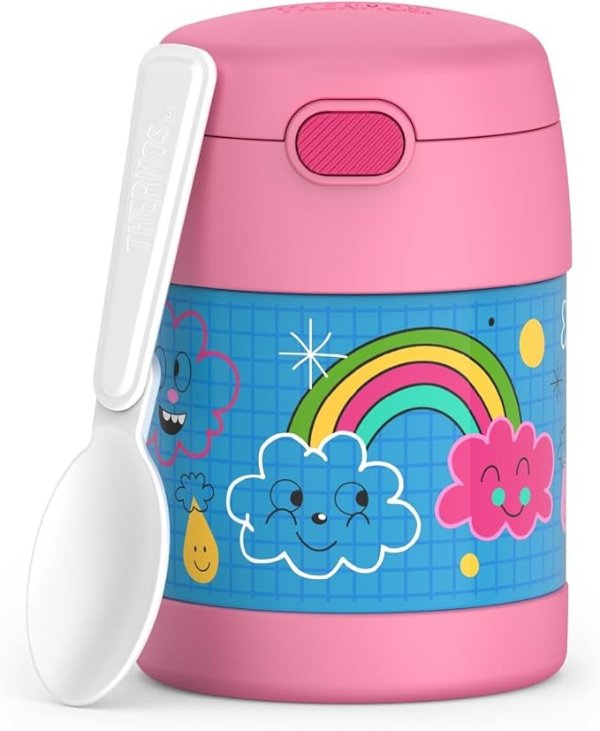 FUNTAINER Kids Food Jar 10oz Stainless Steel