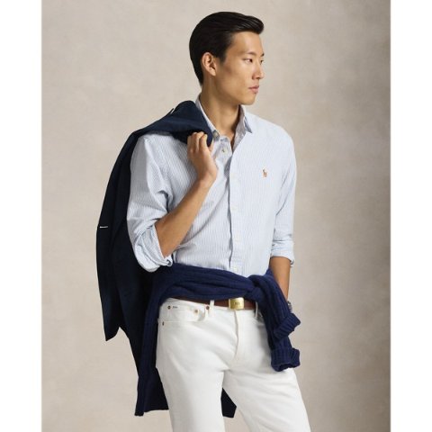 Ralph Lauren牛津条纹衬衫 蓝白