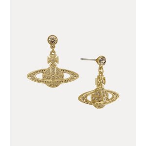 Vivienne Westwood Mini Bas Relief 金色耳环