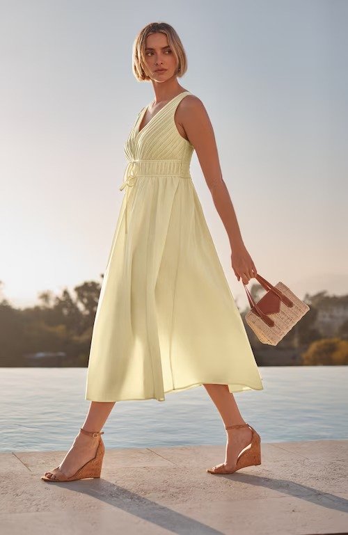 JJill Tie-Front A-Line Dress