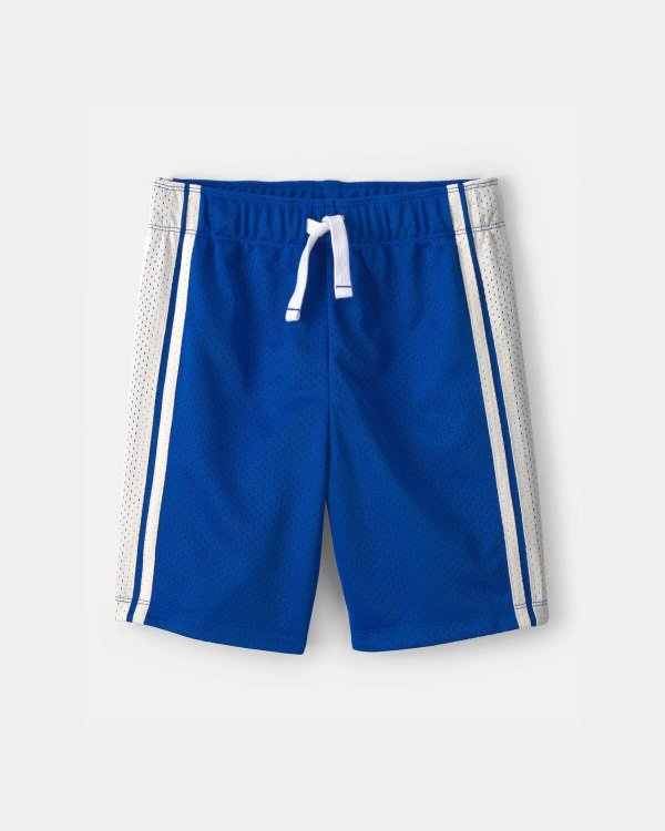 OshKosh B'gosh Boys Striped Mesh Shorts Blue