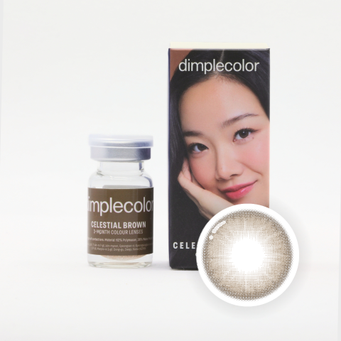 Dimple Color Celestial Brown 彩色隐形眼镜 3个月
