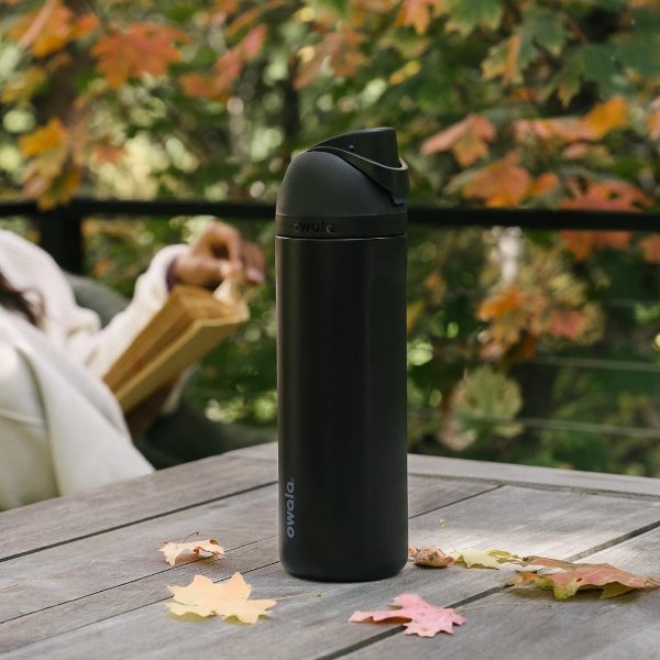  FreeSip Insulated Stainless Steel Water Bottle 32oz Very Dark