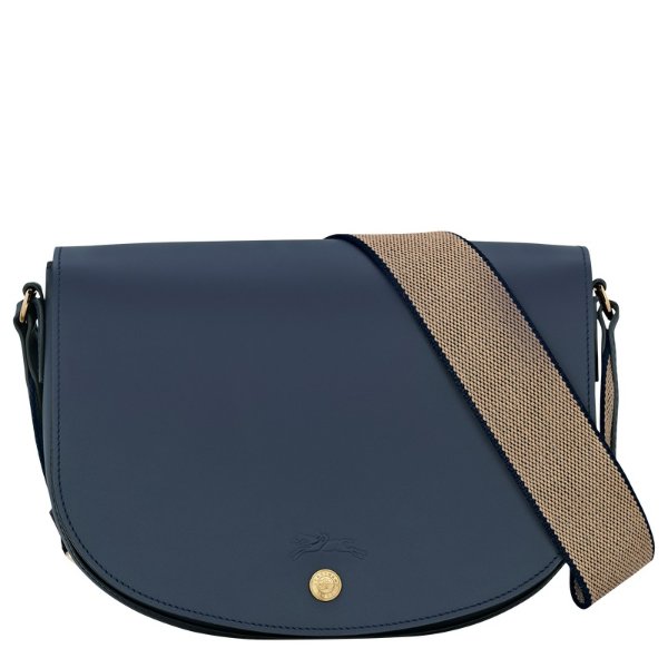  Epure M Leather Crossbody Bag Navy