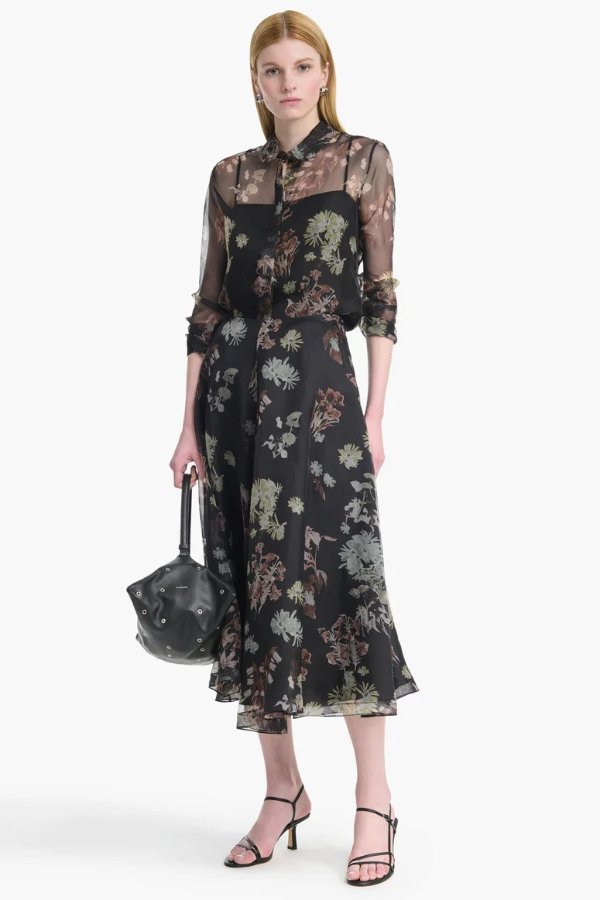 Varda Skirt Black Flowers
