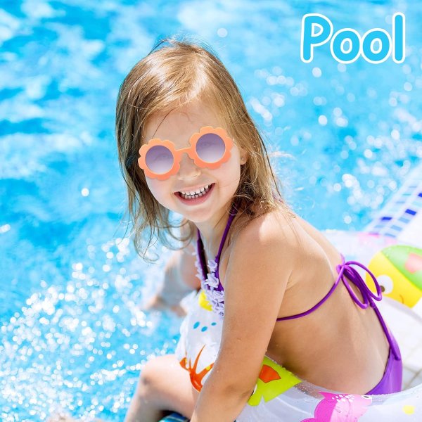 Kids Flower Sunglasses 3 Pack Colorful