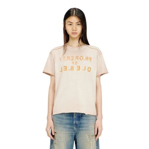 Diesel D字母棉T恤