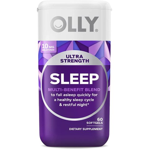 Ultra Strength Sleep Softgels, 10mg Melatonin, L-Theanine, Chamomile, Magnesium, Lemon Balm, Supports Deep Restful Sleep, Nighttime Sleep Aid, Non Habit-Forming - 60 Count