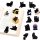 Black Cat Magnetic Bookmarks 30 Pack 15 Styles