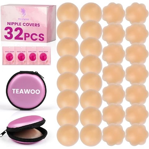 TEAWOO 硅胶隐形乳贴 32片 