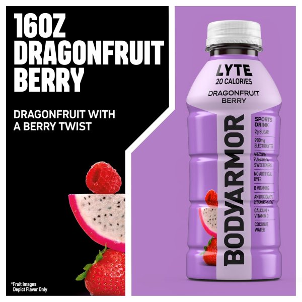 BODYARMOR 火龙果莓果味运动饮料 6瓶