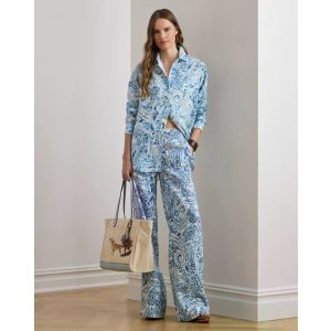 Ralph Lauren 亚麻阔腿裤