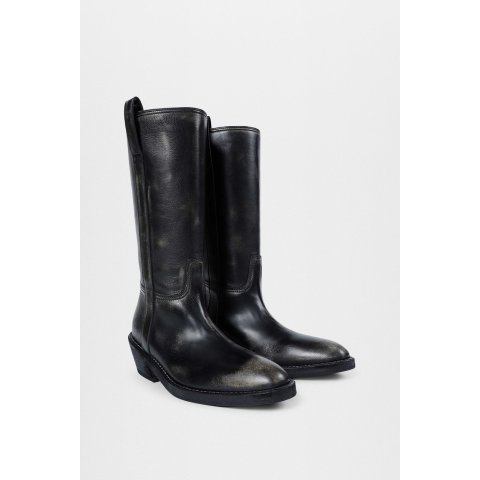 Ann DemeulemeesterLaxit 女士中筒靴 黑色
