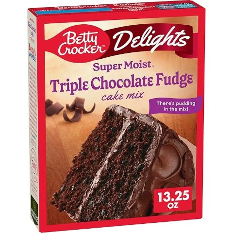 Triple Chocolate Cake Mix 13.25 oz