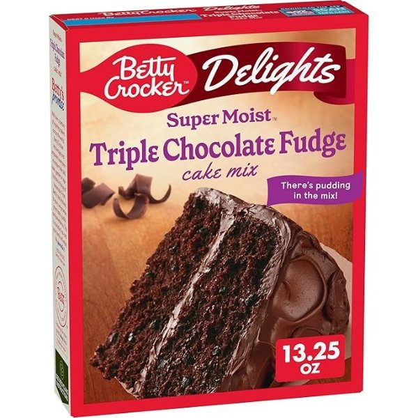 Triple Chocolate Cake Mix 13.25 oz