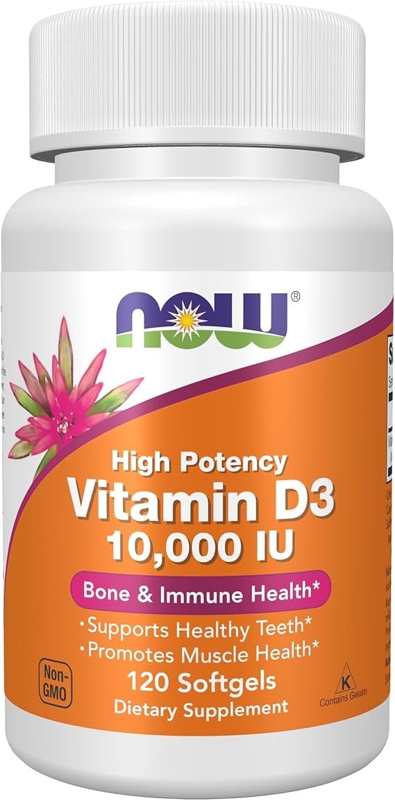 NOW Foods 维生素D3 软胶囊 120粒