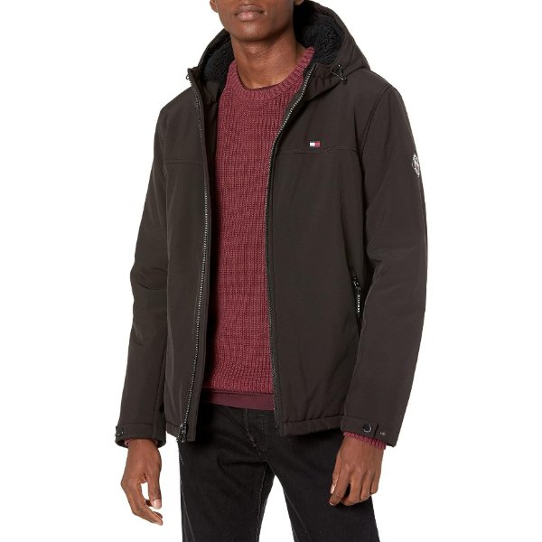 Tommy Hilfiger Men s Hooded Jacket Full Sherpa Lining