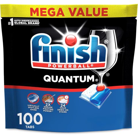 Finish Quantum 洗碗机凝珠 100颗