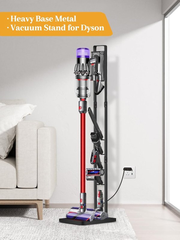 Haturi Dyson V15 Vacuum Metal Stand Black