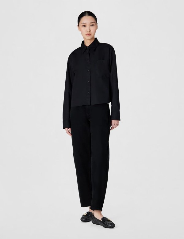 Calvin Klein Women’s Cotton Cropped Shirt