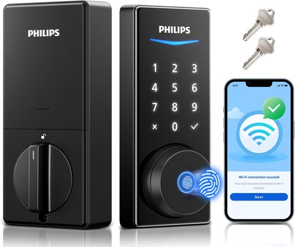WiFi Smart Door Lock Black