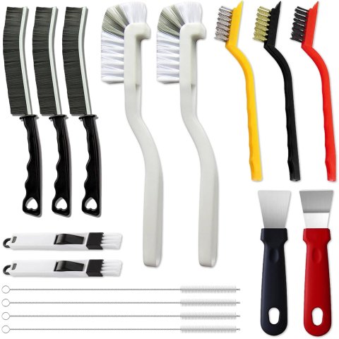 Dsyrvd Crevice Cleaning Brush Set 16 Pack Hard Bristle