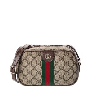 Gucci Ophidia 小号GG帆布皮革相机包