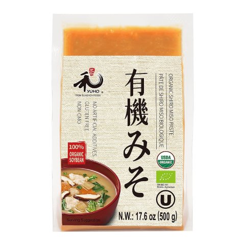 YUHO 有机白味噌酱 500g