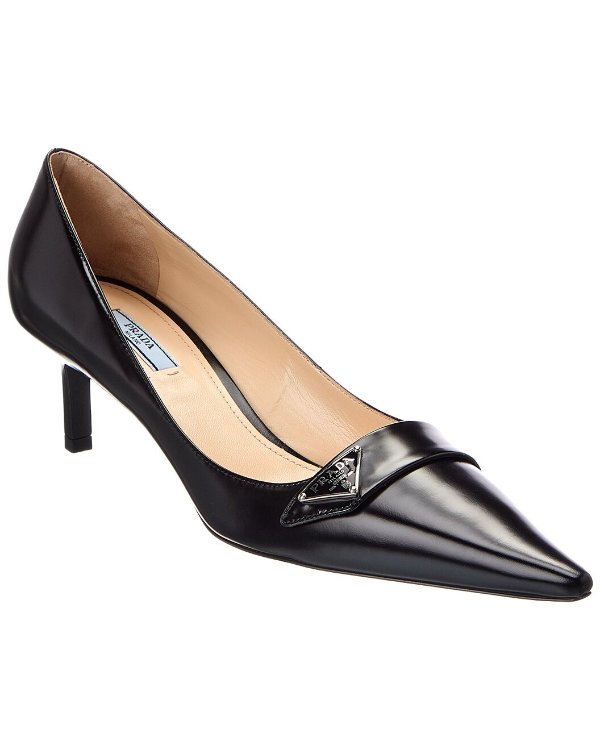 Leather Pump 55