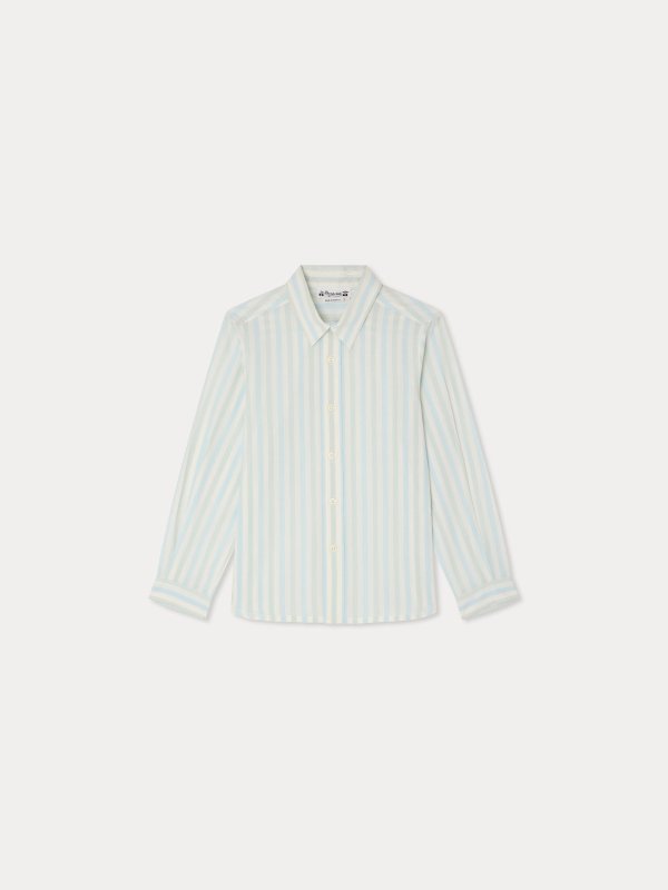 Bonpoint Linton Striped Organic Cotton Shirt
