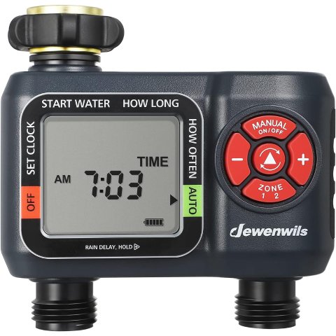 DEWENWILS 2-Zone Water Hose Timer Auto Irrigation