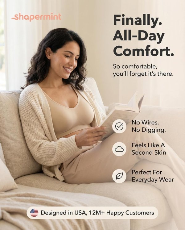 Shapermint Wireless Bra Women Support