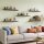 Fixwal Black Wall Mounted Shelves Set of 5