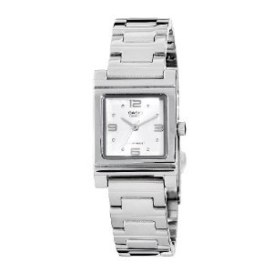 Casio LTP1237D-7A 女士银色壳白盘手表