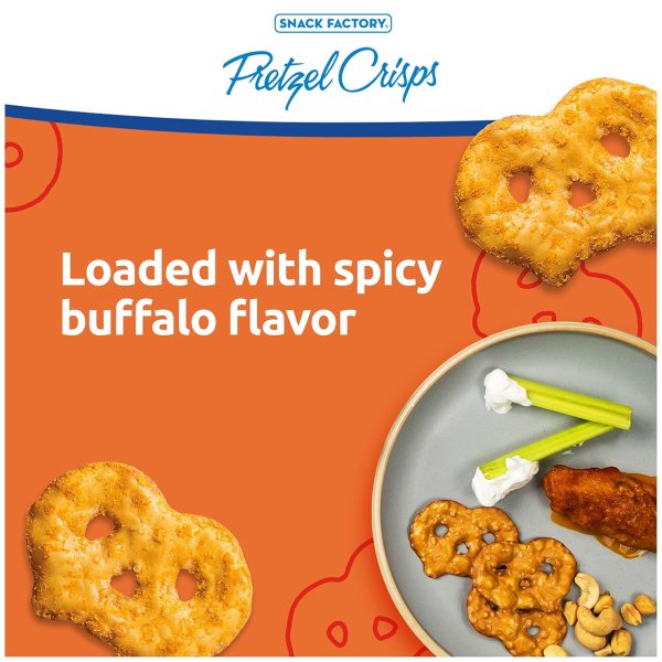 SnackFactory Snack Factory Buffalo Wing Pretzel Crisps 7.2 oz