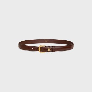 Celine VIVIENNE 25MM 栗色Taurillon皮带