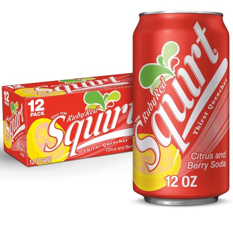 Squirt Ruby Red Grapefruit Soda 12 Pack