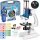 Uarzt Kids Microscope Kit 58 Pieces 100X-1200X LED