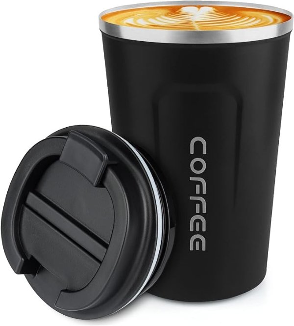 CS COSDDI 12oz 不锈钢保温杯 黑色