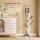 PEGZONE Vacuum Stand White with 8 Storage Hooks